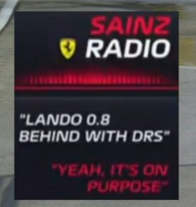 This was such a cold team radio 🥶 