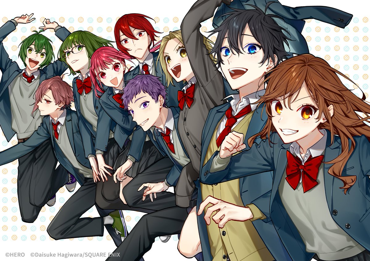 🎊 #萩原ダイスケ 先生イラスト公開🎊
 
TVアニメ「ホリミヤ -piece-」
最終回放送を記念して、萩原ダイスケ先生に
イラストを描いて頂きました🎉👏👏
https://t.co/6UslK8UglA

本日23:30～にpage.13『卒業』放送

お楽しみに！！！

#ホリミヤ 