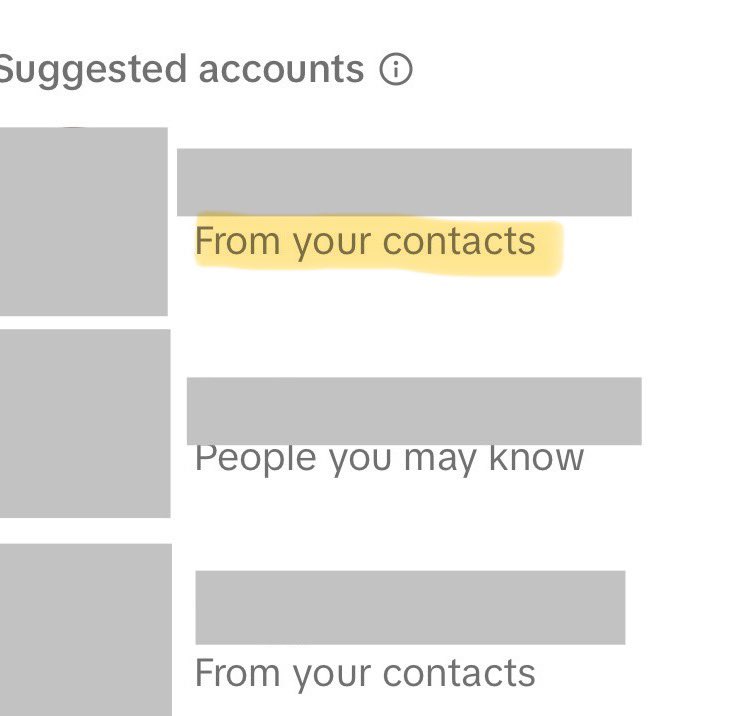TikTok is suggesting accounts in my contacts when they … don’t have access to my contacts 