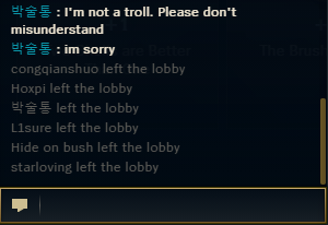 Bro this gragas that stole Faker's pentakill in my game wrote a paragraph in game in korean and then this apology in the post game lobby like he insulted the president 