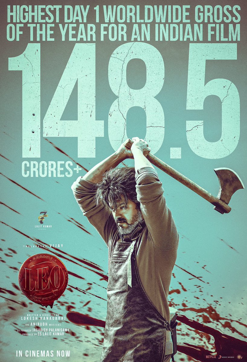 #Leo was pure Rage and #Thalapathy @actorvijay Anna’s performance was truly electrifying.  @Dir_Lokesh @7screenstudio @trishtrashers @anirudhofficial @duttsanjay #ActionKingArjun 