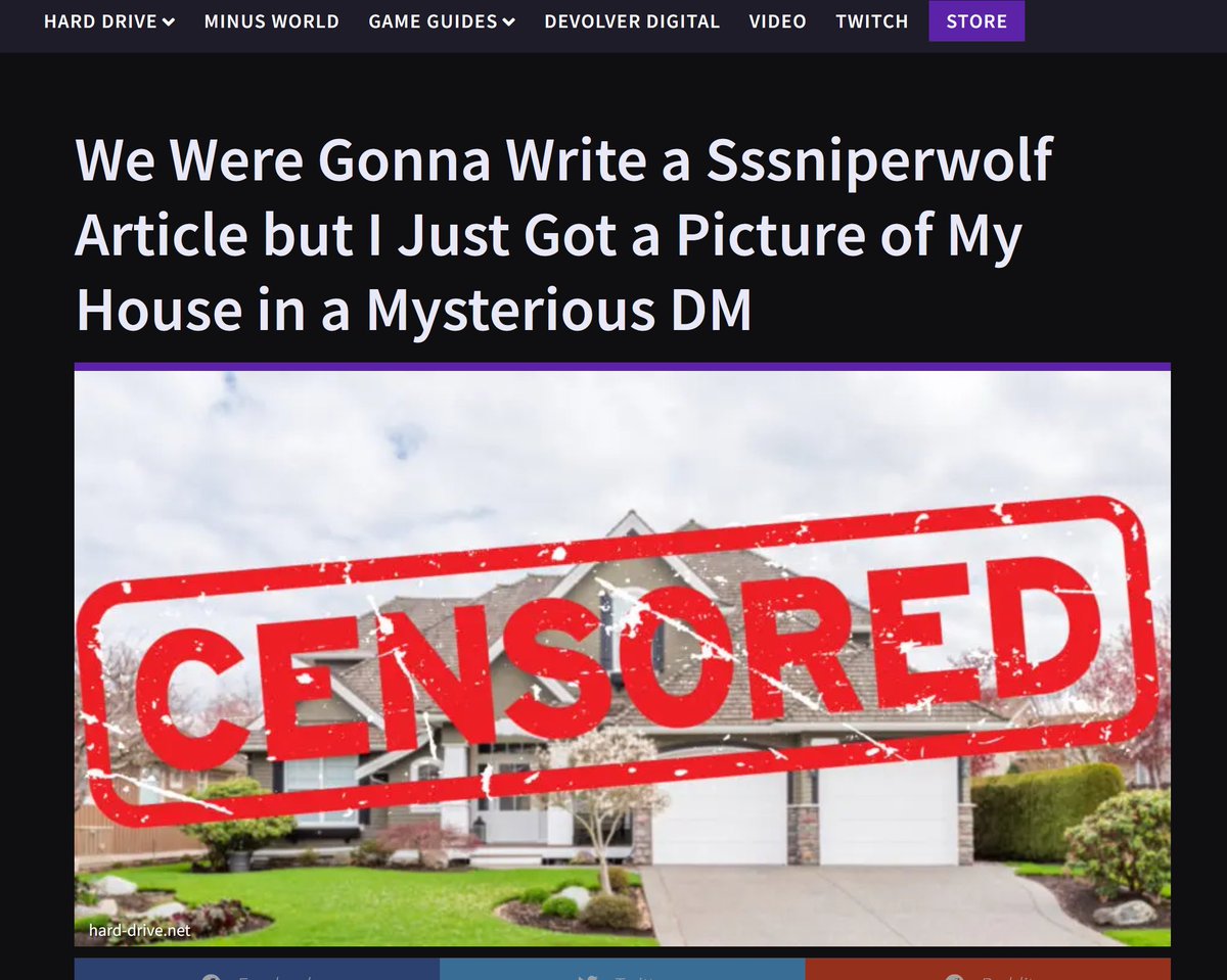 Shoutout to Hard Drive for the best Sssniperwolf article headline of all time. 