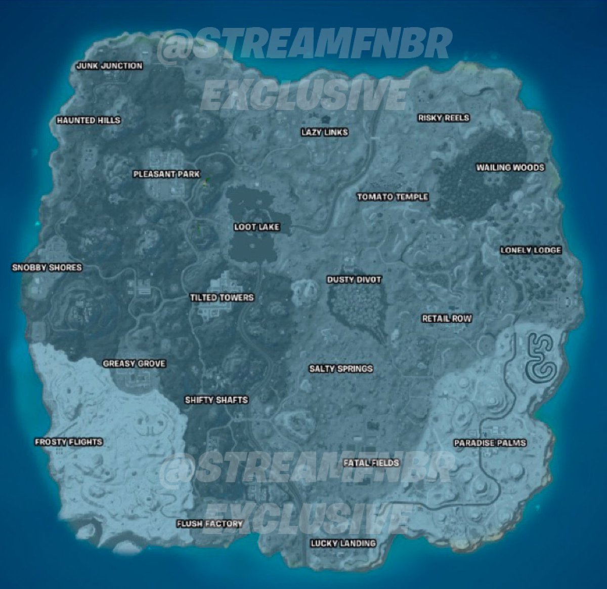 Fortnite OG official map VIA @StreamFNBR 