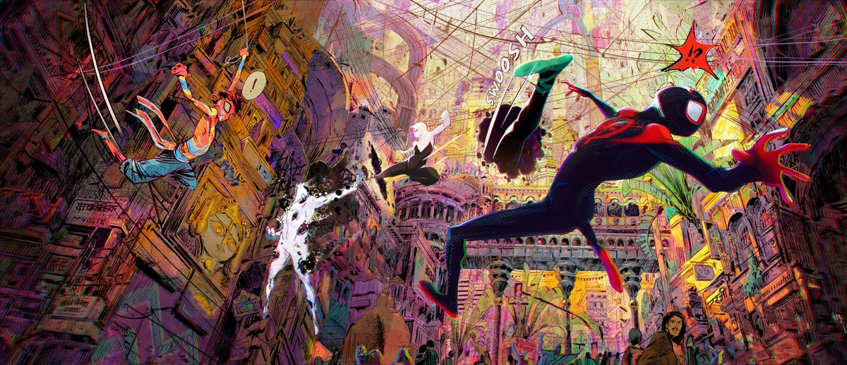 Across the Spiderverse is now on Netflix. Here some of my art 