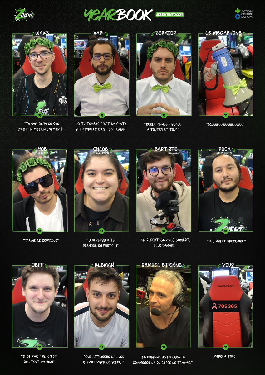 Et la dernière page du Yearbook ! 