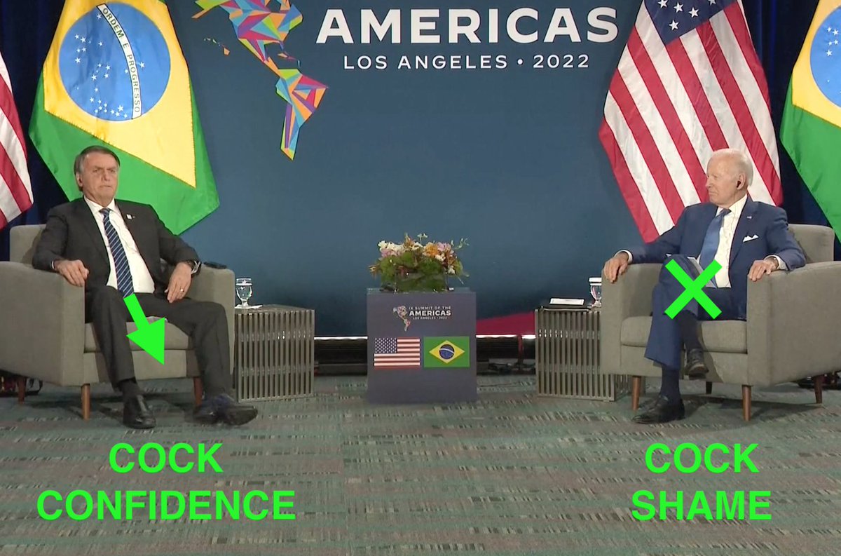 Bolsonaro with confidence. Biden with shame 