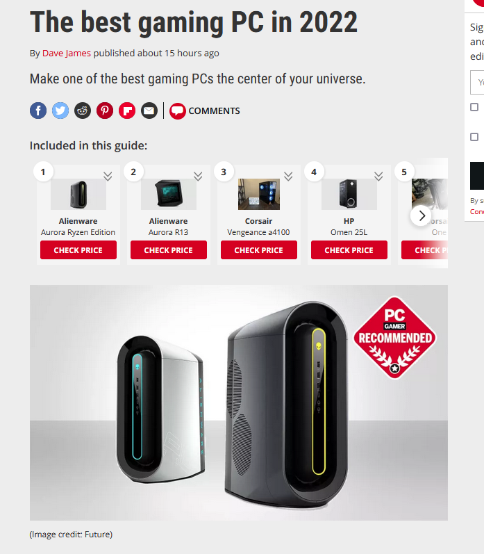 hahahahahahahahaha

This is so irresponsible. @PCGamer's top TWO picks are Alienware. 
