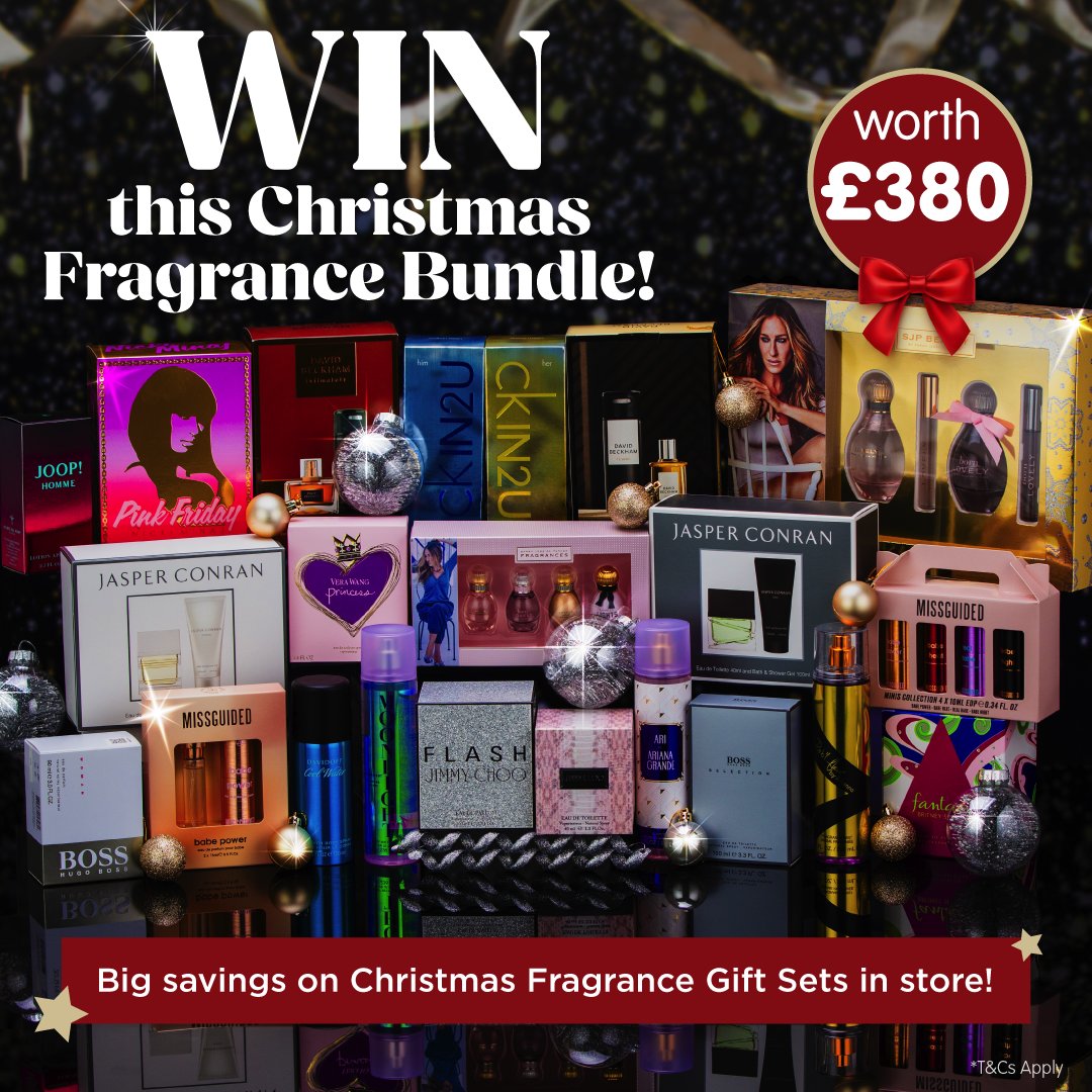 🎁 #COMPETITION TIME 🎁

We're making sure #Christmas is all wrapped up by giving away this incredible fragrance bundle worth £380 (with an RRP of £834) to ONE lucky winner!

For a chance to #WIN, simply;

1) FOLLOW
2) RT
3) COMMENT #BMFragrance

Competition ends 9am 24/11/23 