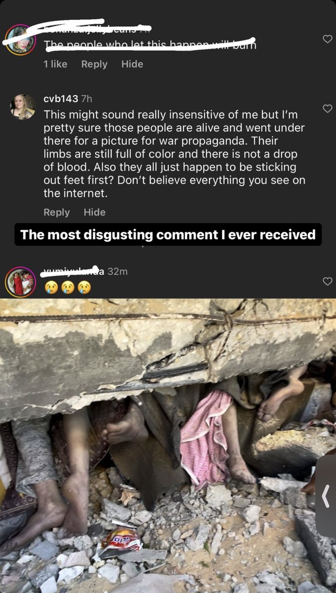 The most disgusting comment I ever received 