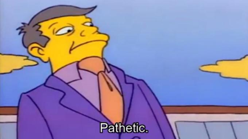 1-2 teams looking down on 0-3 teams like 
