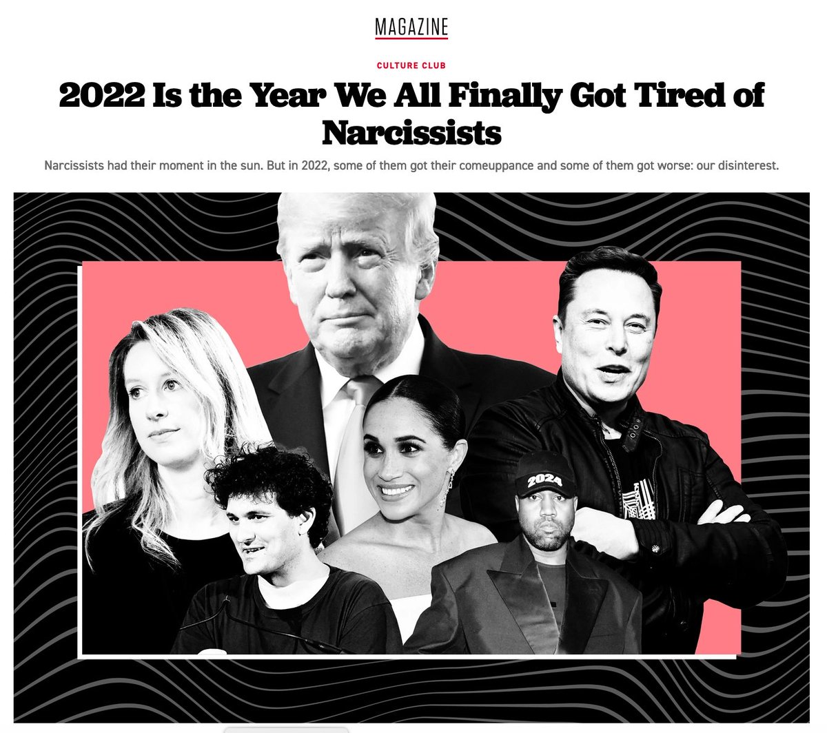 WTH @politico -- There is literally no planet where Meghan Markle belongs with this group of people. A Black woman standing up for herself does not equal "narcissist." The unhinged hatred directed at her really does kind of prove her point doesn't it. 