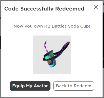 hi i'm giving away 3 RB Battles Soda cups!!!

Steps to enter:
- follow me🫶
- retweet this post

i'll pick the winners in 48 hours! thank you @Roblox for providing them❤️#Roblox #RBBattles #RBBattlesS3 