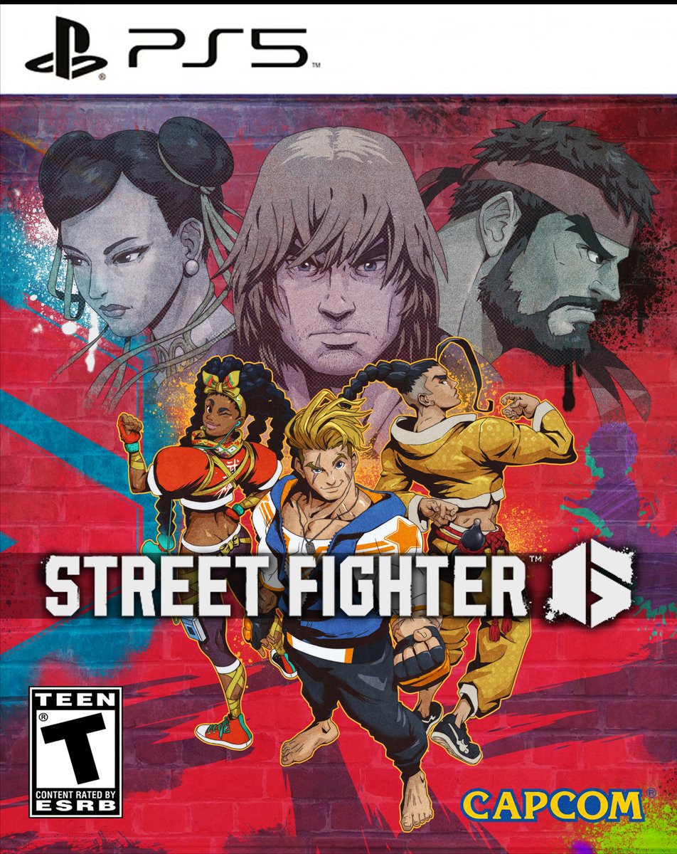 SF6 BOXART! Here's the finished product! The point of this exercise was to show that you can stay within modern marketing trends while still tapping into the attitude of a given game (instead a single fighter on a plain background, which does a disservice)
#StreetFighter #SF6 