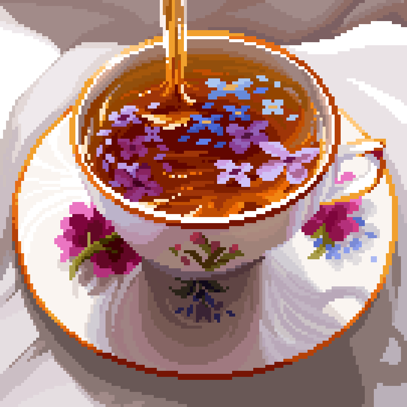 have some pixel art tea to warm you up on this cold winter day ✨ 