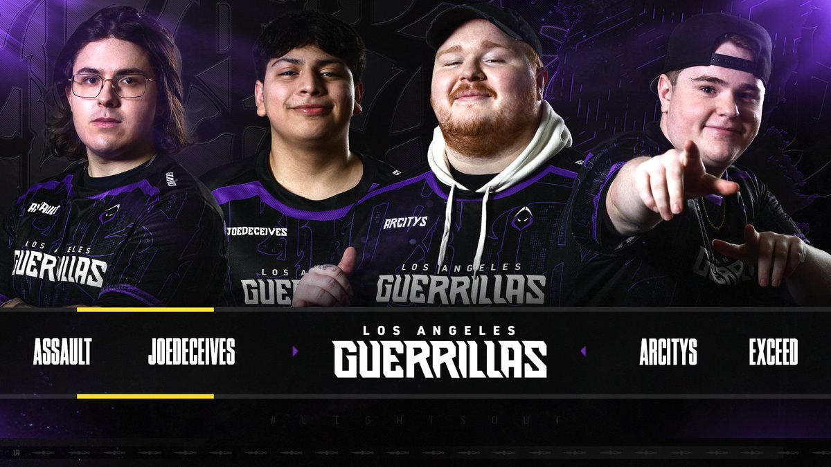 A new look for the new year.

Off the heels of their championship run at the Major 1 Challengers Open, please welcome @Assault, @JoeDeceives, and @ExceedLbX to our starting roster as they join @Arcitys!

#LightsOut 