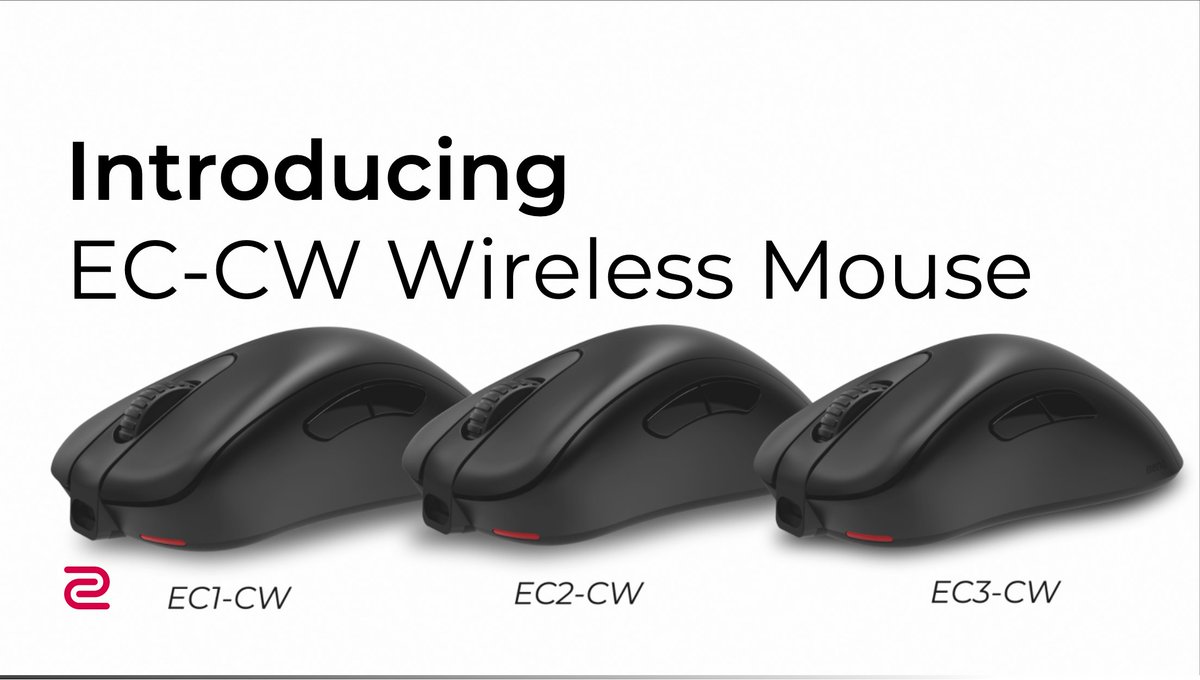 Introducing a new EC-CW wireless mice lineup available in three sizes, EC1-CW, EC2-CW and EC3-CW.

EC-CW comes with a unique standalone enhanced wireless receiver and an enhanced antenna at the front tip.

Check this video to learn more about EC-CW series: https://t.co/BWhpVBDBtP 