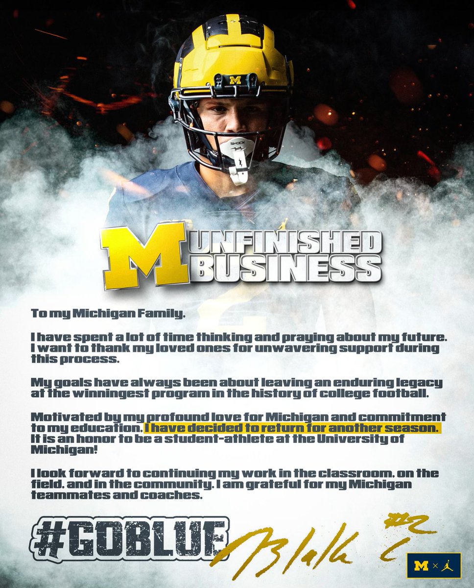 Run it back! Go Blue〽️ 
