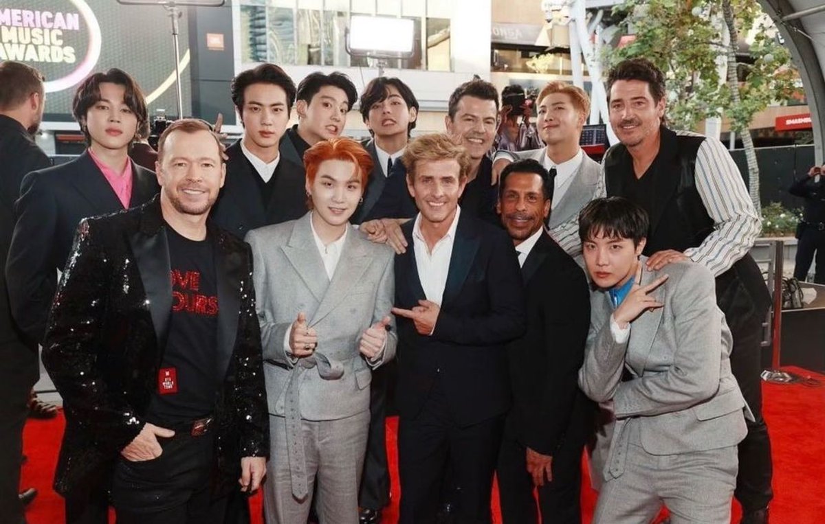 Throwin’ it back to when we hung out with @BTS_twt ❤️ 