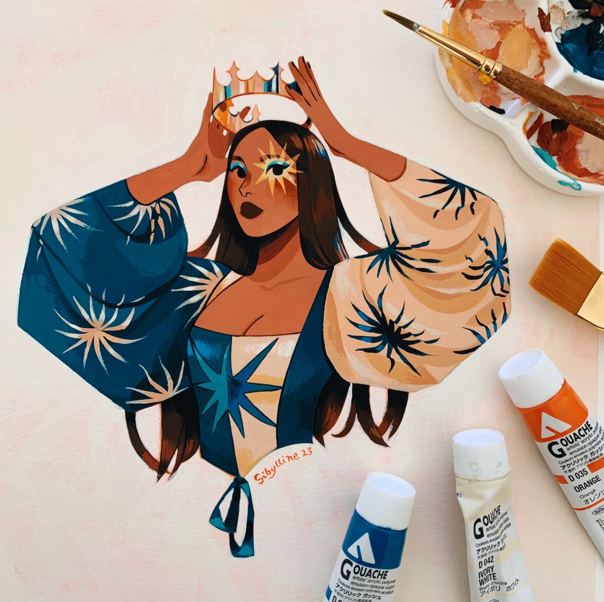 The Queen ✨ first painting of 2023 ! 