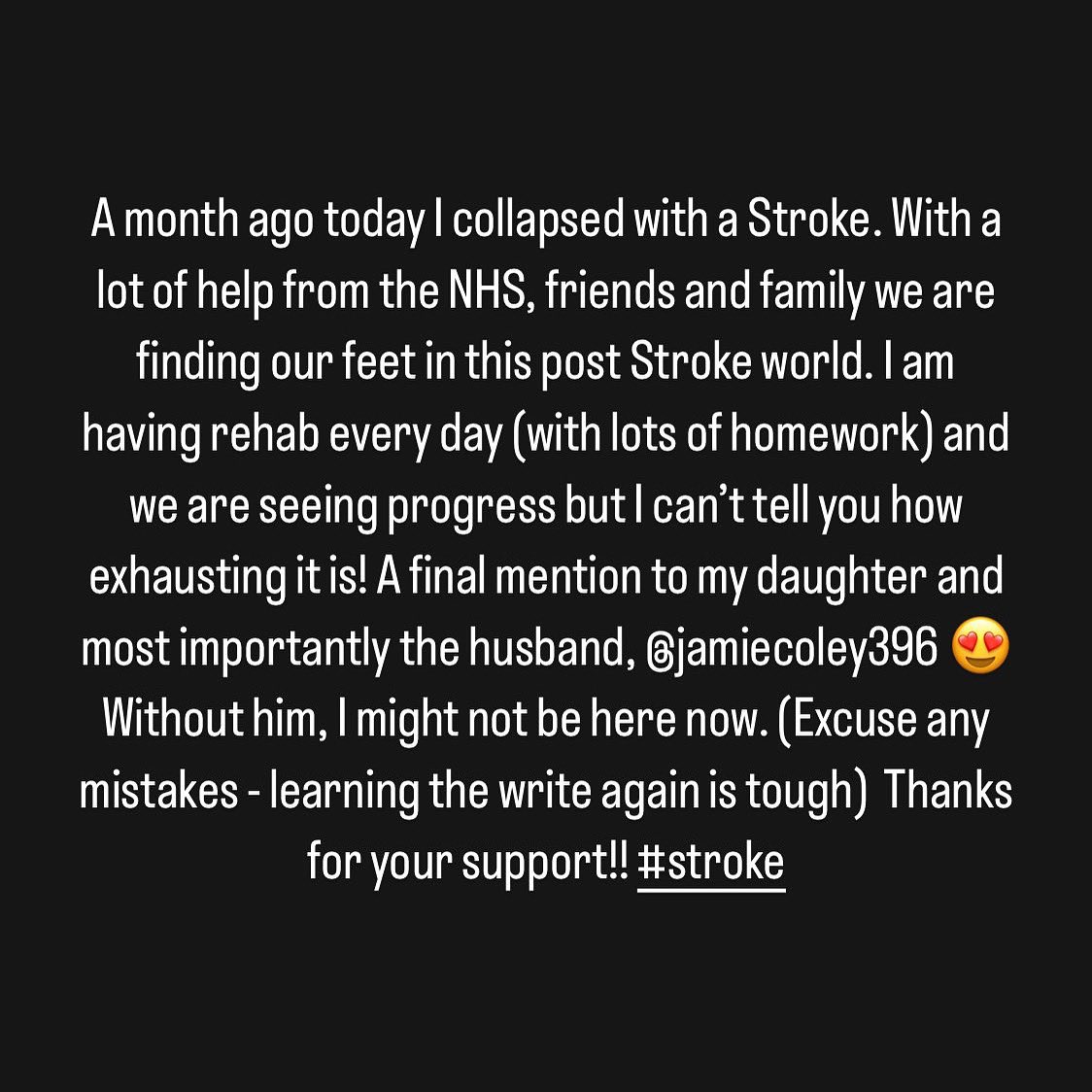 An update… 