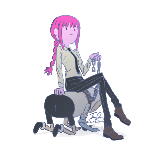 i hear that @nagayama_koharu enjoyed adventure time and it just makes sense to me. #chainsawman #チェンソーマン #adventuretime 