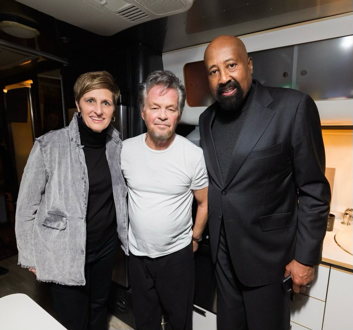 JM with Teri Moren, IU Womens Basketball coach &amp; Mike Woodson IU Mens Basketball coach. @IUBloomington 