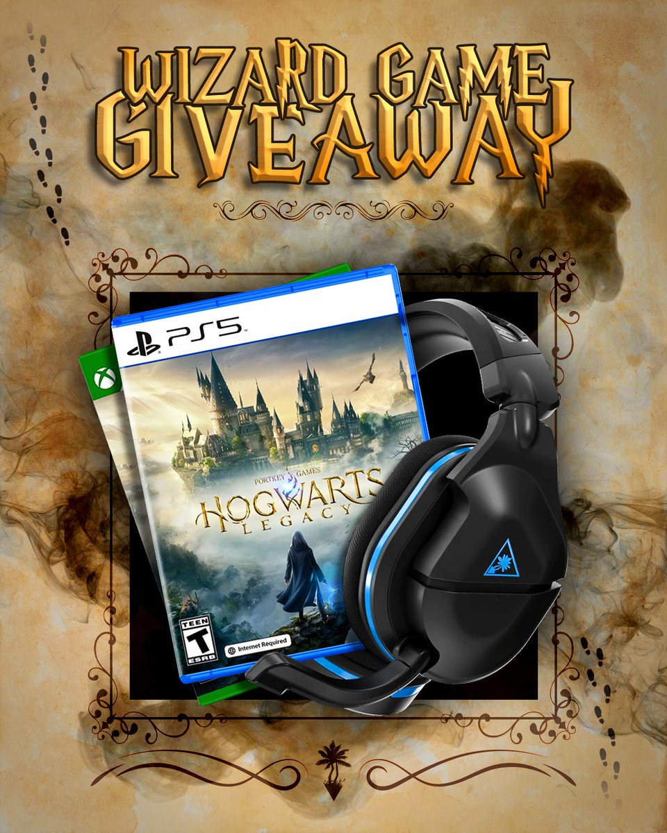 With Hogwarts Legacy almost *officially* out we're giving away the game and a Stealth 600 Gen 2 USB headset to one lucky wizard! ... err, winner!

TO ENTER:
🧙 Follow @TurtleBeach
🏆 RT &amp; Like
🔮 reply with your Hogwarts house of choice!

Winner picked FRIDAY, FEB 10! 