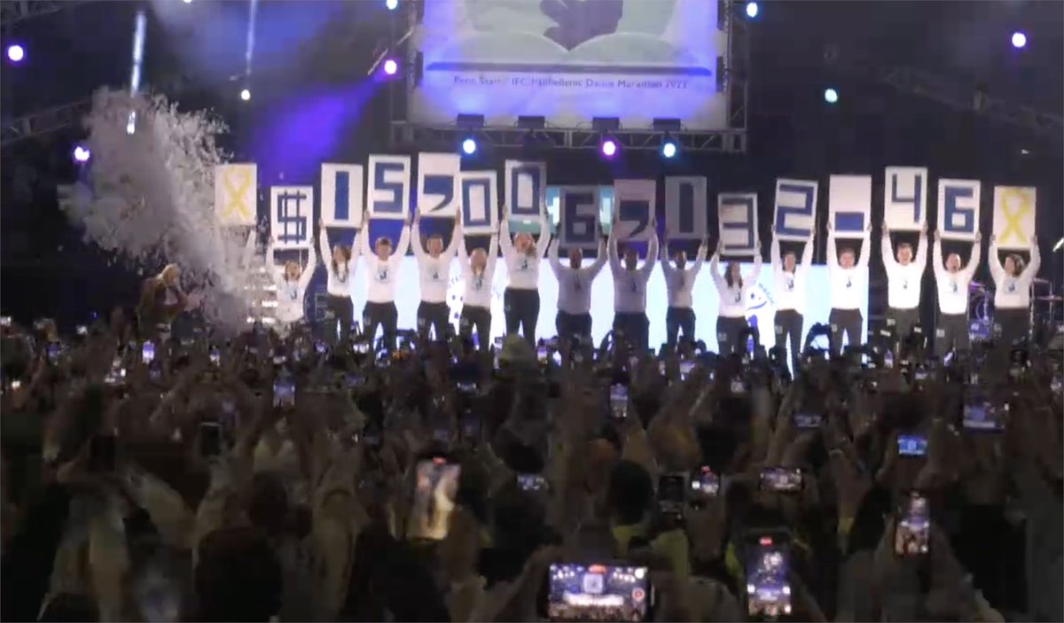 💠💠This year's THON total is $15,006,132.46 !
As the world’s largest student-run philanthropy, Penn State THON™ raises millions of dollars annually for Four Diamonds to fund pediatric cancer research and support children and families fighting childhood cancer 