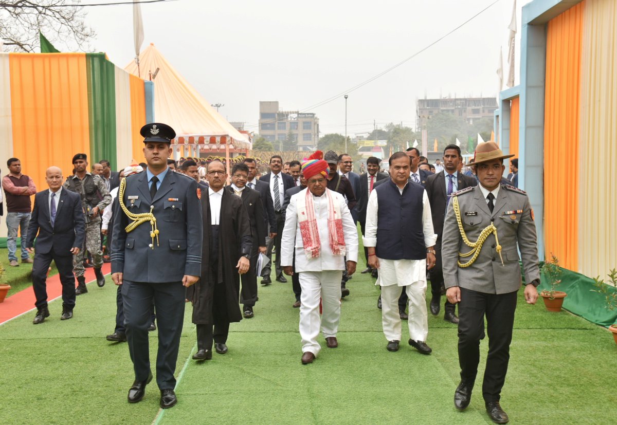 It was an honour to take the oath of office as Governor of the beautiful State of Assam at a solemn ceremony conducted in Guwahati today. I have sworn to preserve the Indian Constitution and dedicate my life to serving and promoting the interests of the people of Assam 