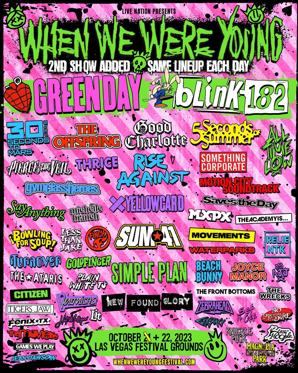 Another WWWY FEST day has been added! Same lineup for both days! Register now for the presale that starts Friday February 24th @ 2:00 PM PT. All tickets start at $19.99 down https://t.co/b1CxTMBk7Y 