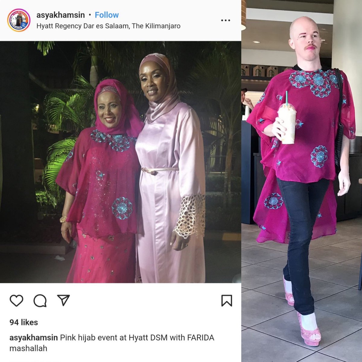 Whenever the Biden Administration lectures us about DEI, I will think of this cross dresser fetishist stealing a Tanzanian woman’s luggage to wear her clothes. 