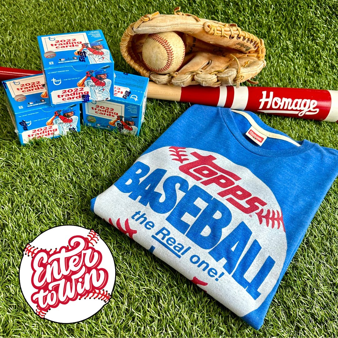 It's National Trading Card Day! We're giving away a FREE @Topps  tee + 2022 Topps Baseball Vending Box filled with 170 cards to THREE lucky winners. https://t.co/gJs491EWt5

TO ENTER: 
❤️ this post
💬  Tell us your favorite baseball player of all time 👇 