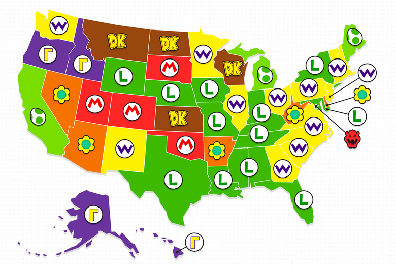 Google Trends data used to determine every state's favorite Mario character https://t.co/P473b3lvZt 