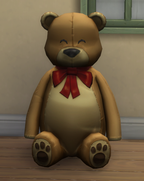 Did you know that this Sims 4 bear has three different moods depending on how they're treated? This one happens to be very loved. 