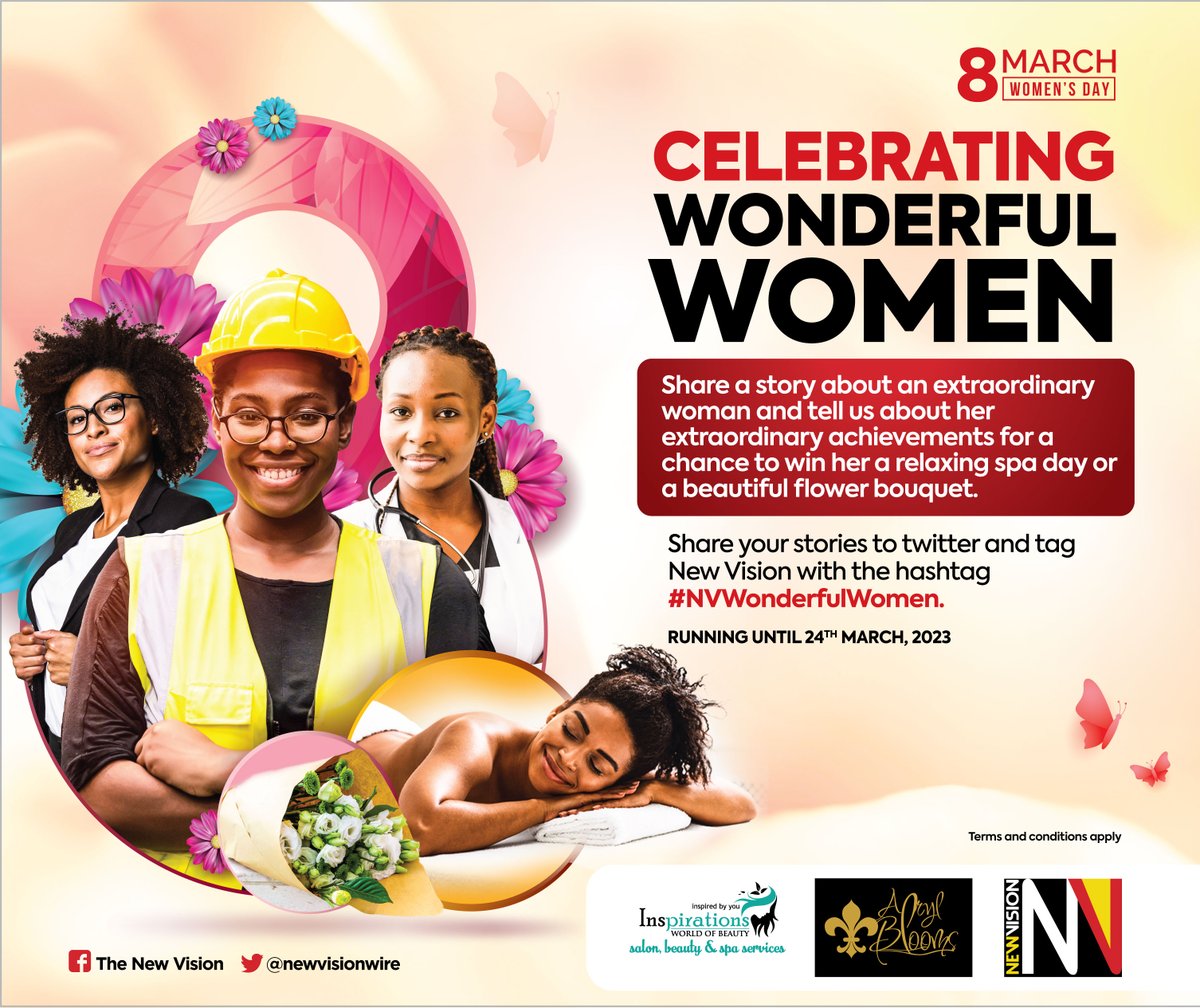 "Happy Women's Month! 🎉 

Nominate that special woman in your life &amp; tell us why she deserves to be recognized and a chance to win her a spa day or bouquet of flowers! 

Don't forget to use #NVWonderfulWomen &amp; tag your nominee. 

Terms &amp; Conditions Apply. 