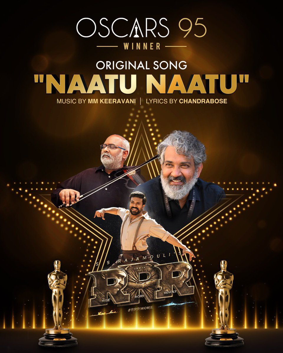 Congratulations @ssrajamouli @mmkeeravaani and team #RRR for the Historic and well se Win at teh #Oscar #Oscar2023 
