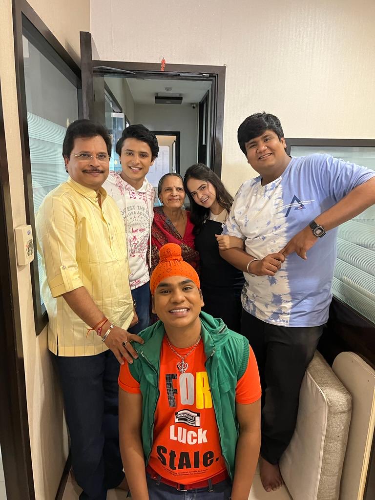 My mother with #Tapusena ⁦@TMKOC_NTF⁩ 
