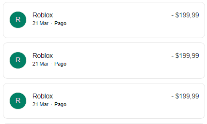 Ya chicos diganme... ¿quién de ustedes pagó el roblox con mi cuenta de paypal? 
Ya ando solucionandolo internamente. Si encontramos al culpable iremos hasta su casa a sacarle la chucha. 
