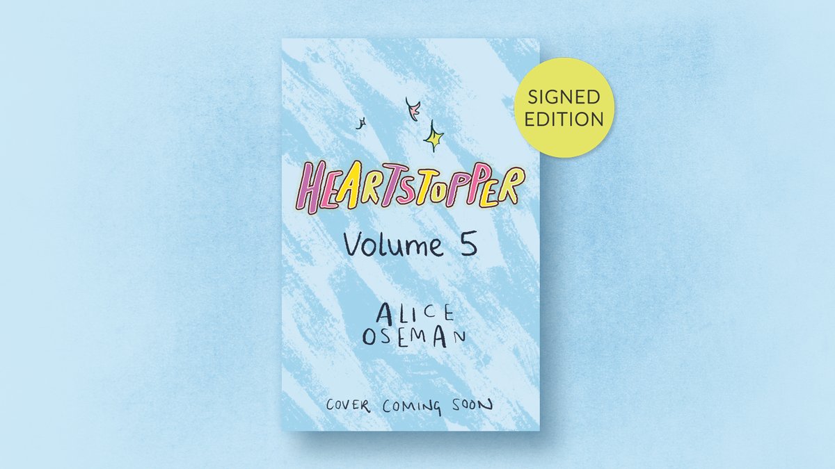 RUN don't walk because @AliceOseman just announced #Heartstopper Volume 5 and we have a limited amount of SIGNED Editions! 😱

Find them here: https://t.co/KJ3tpOazDC 💕 