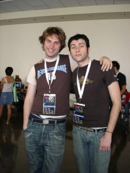 Day[9] on the left, Tasteless on the right.  WCG USA 2006. Greatest gaming brother duo ever. @day9tv 