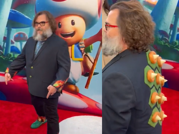 Jack Black wears a one-of-a-kind Bowser suit to the Super Mario Bros. movie premiere https://t.co/L1jPMd9L4N 