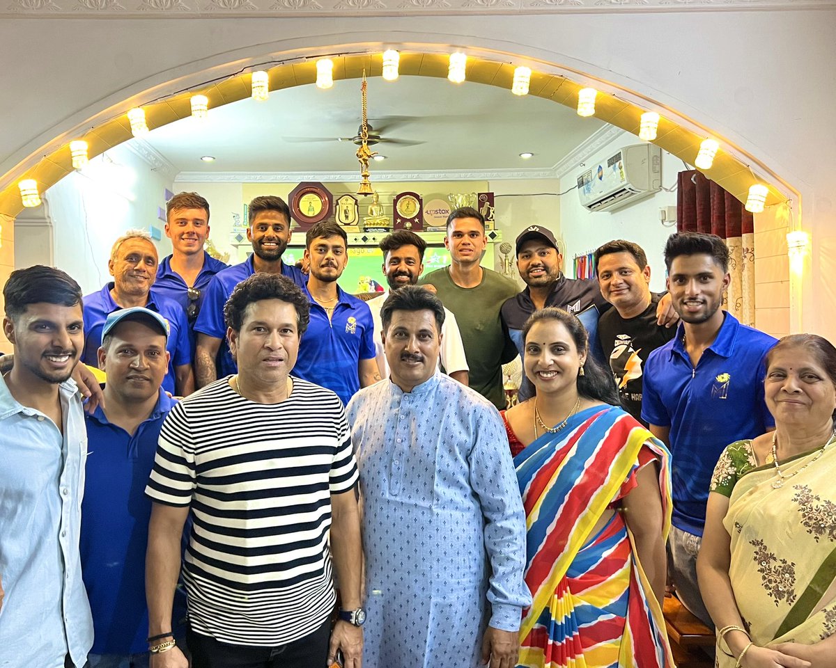 Honoured to host my @mipaltan family at my home for dinner. A wonderful night that my family and I won’t forget. Thank you for coming ☺️💙 