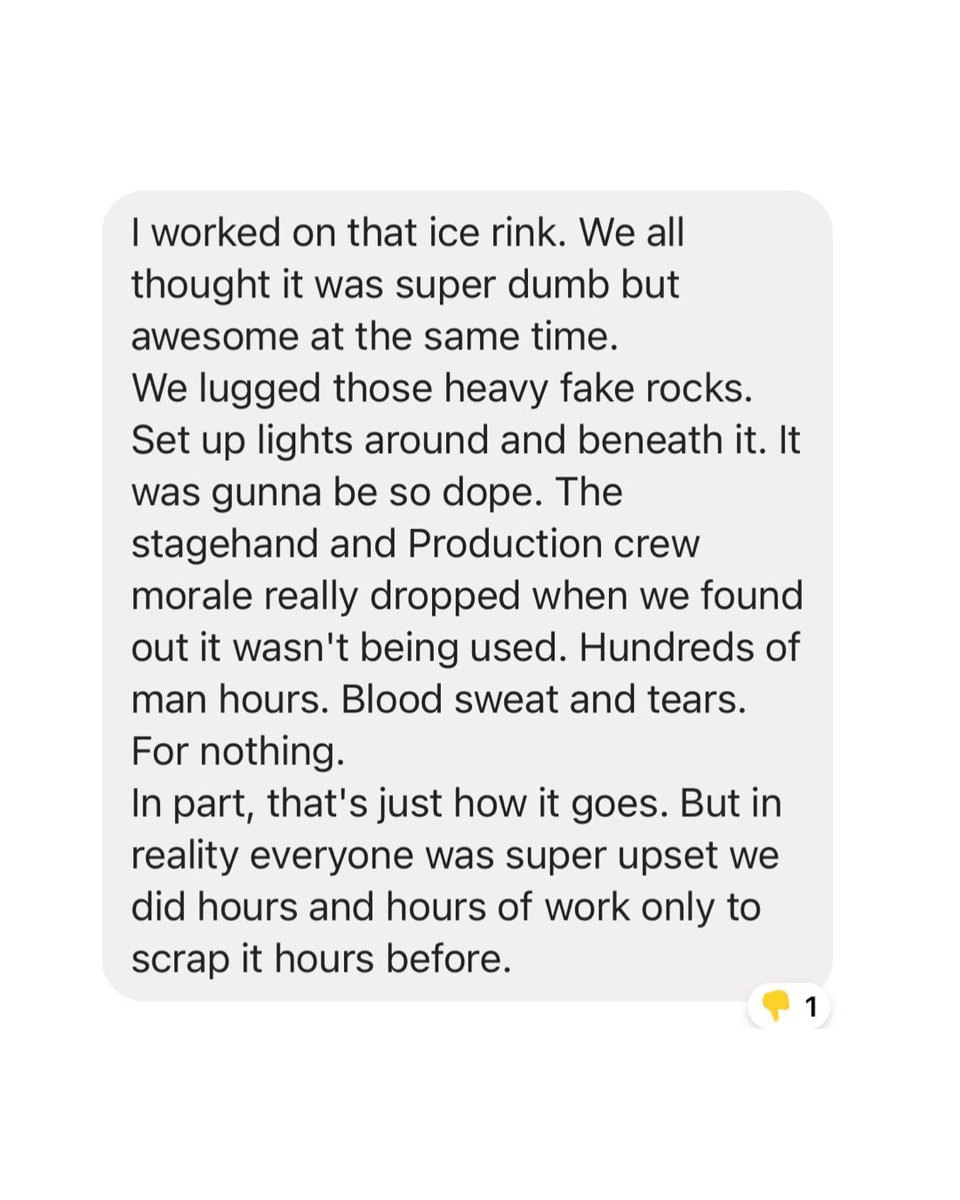 When it really comes down to it re: #FrankOcean and #Coachella…these are the people I feel the worst for.

Like they said — blood, sweat and tears only to have the rug ripped out from underneath them.

These are the people who bring experiences to life, they deserve better. 