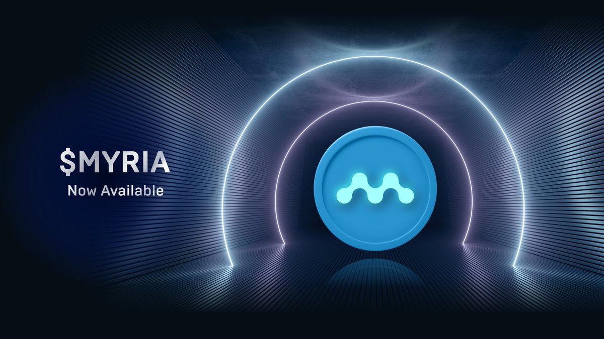 The $MYRIA token is live on @okx! 

Unlock true utility on the @Myria platform with $MYRIA. Use $MYRIA to directly purchase Myria Nodes and support the ecosystem.

Join our special giveaway and earn an Alliance Key utility NFT!

✅https://t.co/fZ7wGQptNB 