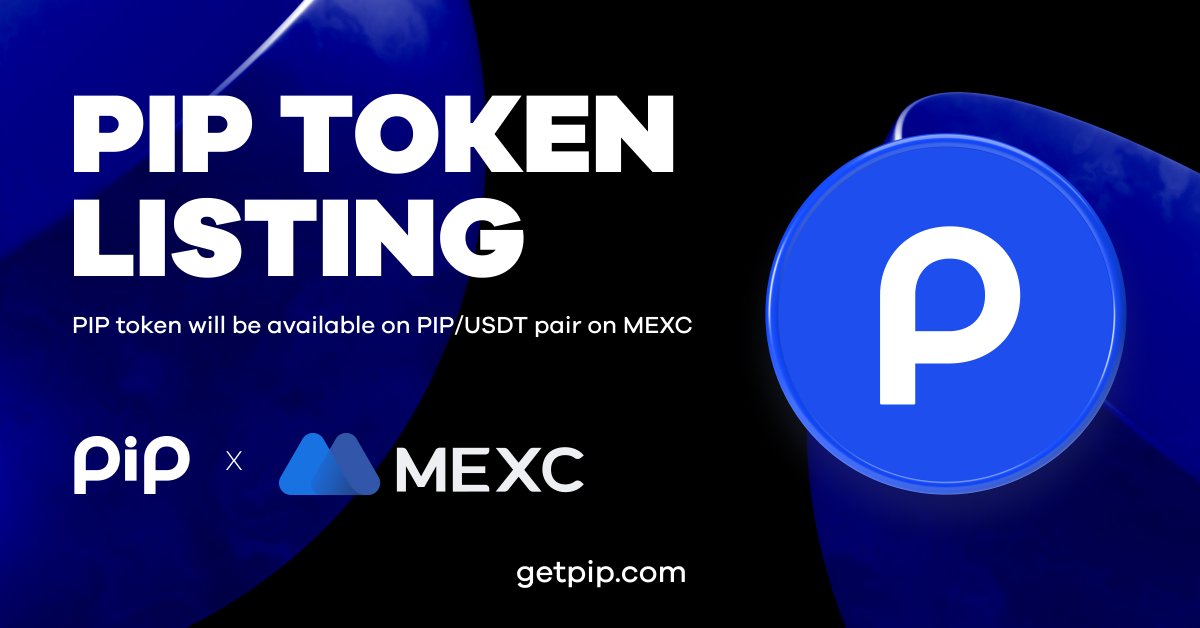 📢 $PIP is getting listed on @MEXC_Global today

Trading will start at 2023-04-06 10:00 (UTC) 

👉 https://t.co/x9J5IlHWhr

Stay tuned for more updates 🌪️

#PIPToken #MEXC 