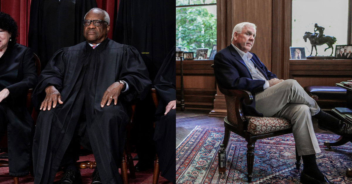 For decades, Justice Clarence Thomas has secretly accepted luxury trips from a major Republican donor, newly obtained documents and interviews show.

The extent and frequency of these apparent gifts to Thomas has no known precedent in modern SCOTUS history... 🧵👇 