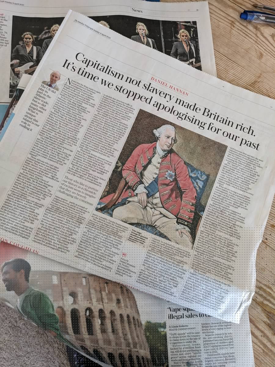 🧵1/11 Lord Hannan of Kingsclere @DanielJHannan fired off a broadside in yesterday's @Telegraph in the war against Britain's "Great Awokening" - a conflict fought on all sides with snippets of history and weaponised quotes. At least one of his quotes looked a bit odd ... 