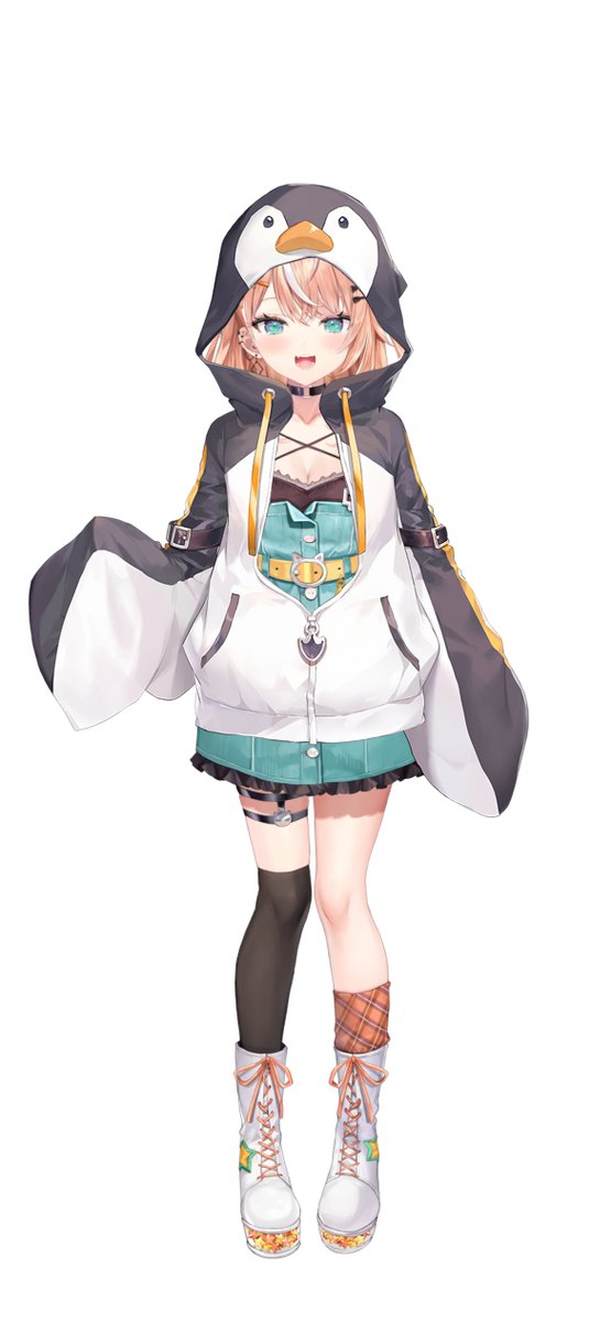 おねえちゃんの服、借りてきちゃった。

似合うかな～～～～🐧 
