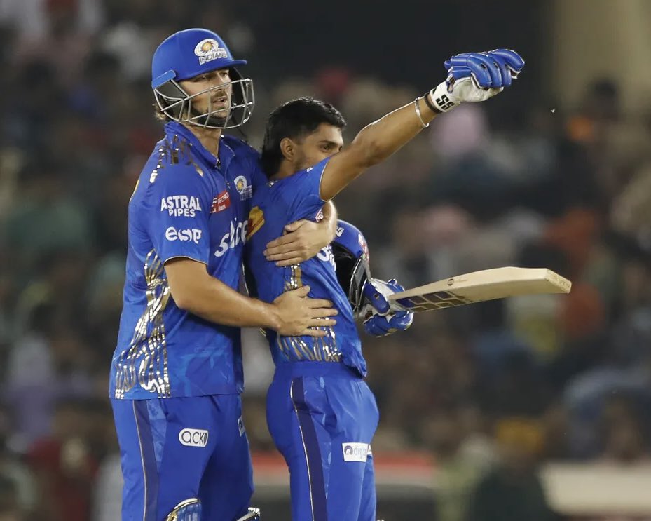 Magic in Mohali ✨ @mipaltan 💙 