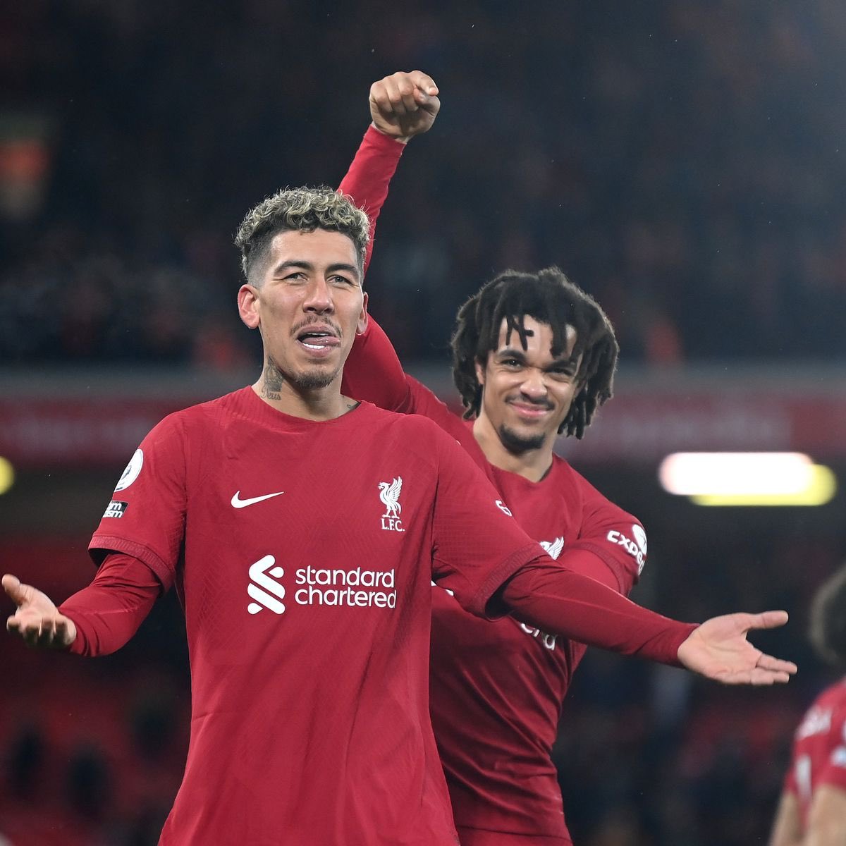 The away end have been singing Bobby Firmino’s song for well over 5 minutes here.

He is due a massive send off at the weekend❤️ 